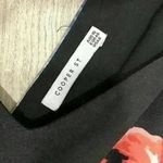 Cooper St Black Floral Long Sleeve V Neck Mini Dress Multi Layer Skirt Size 6 Blue Photo 3