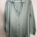 ZARA Silk / Satin Blouse Button Down Photo 0