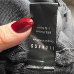 LIONESS  Black Easy Village Long Sleeve Cinched Sides Sweater Dress Photo 7