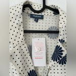 Modcloth  Wisely Tied Button Up Front Tie Linen Blend Top sz 1X Photo 4