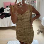 Boutique Gold tie shoulder dress Photo 0