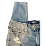 Hollister High Rise Super Skinny Crop Jeans Distressed Light Blue Wash Sz 5S Photo 3