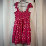 Ciebon Hot Pink and Gold Metallic Star Mini Dress Size Small Photo 1