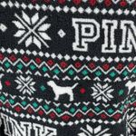 PINK - Victoria's Secret Victoria Secret PINK Reversible Fleece Hooded Belted Robe Black White Size XS Photo 5