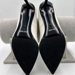 CELINE Black White Leather Fan Applique
Triangle Heels Size 36 Photo 4