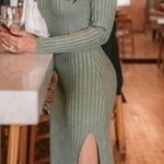 Amaryllis green ribbed Bodycon dress Size Small Photo 0