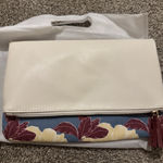 Rachel Pally Reversible Clutch Bag Purse Bloom Floral Yellow Mauve New Photo 0