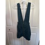 SheIn Dress Corduroy Green Mini Suspender Pinafore Overall Skirt Photo 2