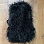 Armani Exchange  AX Black Fuzzy Open Side Strappy Vest Women’s XS Photo 1