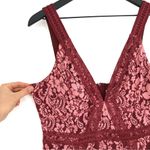 Keepsake  Leticia Lace Embroidered Midi Dress Rose Pink M Photo 2