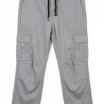 H&M Light Gray Regular Fit Cargo Pants With Draw Cable Ankles Photo 0