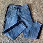 BLANK NYC Crop Girlfriend Frayed Medium Wash Jeans Photo 0