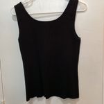 Cable & Gauge Black ribbed Sleeveless Round Neck tank top Photo 6