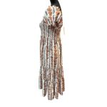 O.P.T One‎ Pretty Time Daphne Large Floral Smocked Short Sleeve Maxi Dress NEW Photo 4