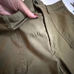 Banana Republic  Womens Cargo Pants Olive Green Stretch Cropped Size‎ 16S Short # Photo 12