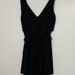 C/MEO COLLECTIVE  black vneck sleeveless tie waist romper size XS Photo 5