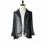 Lily Black Sheer Chiffon Ruffle Layered Dress Set 2 Piece Set Grunge Fairycore Size M Photo 2