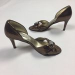Caparros  Copper Faux Snakeskin‎ Embellished Heels Photo 3