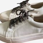 American Eagle 97. White Sneakers with Leopard Print Laces — Women’s Casual Photo 1