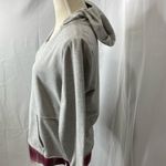 Maurice's  long sleeve hooded sweat shirt with plaid accent Medium Photo 6