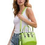 Hernan Bag Collection Women's Shoulder Bag Handbag Purse Croc Embossed Purse Green Photo 0
