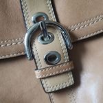 Coach Vtg Tan Chic Y2K Edgy Feminine Classic Buckle SoHo Leather Crossbody Bag Photo 2