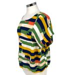Maeve  Anthropologie Milla Striped Multicolor Short Sleeve Blouse Size Small Photo 6