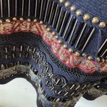 Chico's  Cardigan Sweater Embellished Elektra Long Duster Women's Size 3 XL Navy Photo 6