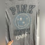 PINK - Victoria's Secret Victoria secret pink grey long sleeve sleep shirt y2k Photo 2