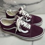 Vans  | EUC Burgundy Low Top Suede Leather Sneakers Men Sz 7 Women Sz 8.5 Photo 0