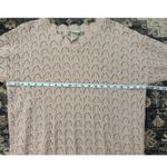 Blair Vintage‎ Scalloped Knit Top Women's Large V Neck Short Sleeve Sweater USA Made Photo 4
