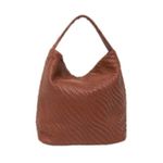 Deux Lux  NWT Brown Bond Hobo Bag in Honey Woven Faux Leather Shoulder Purse Photo 1