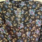 Rebecca Taylor  Silk Solstice Floral High Neck Short Dress Black Size 0 Photo 10