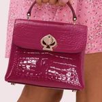 Kate Spade Romy Croc-Embossed Mini Top-handle Berryblitz Photo 9