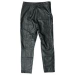 Free People Black Kaelin Vegan Leather Moto High Rise Skinny Ankle Leggings sz 8 Photo 7