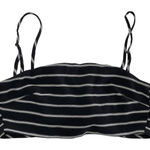Nasty Gal  Crop Top Womens X‎ Small Black White Stripe After Party Tie Back Photo 0
