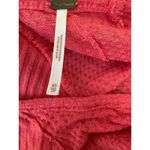 Free People  Womens Shirt Sz XS Coral Waffle Knit Long Sleeve Casual‎ Photo 3