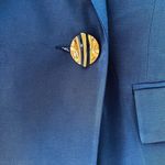 NWT SABINA MUSAYEV Giarda Tailored Blazer Dress Blue Sz M Size M Photo 4