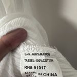 SOLITAIRE SWIM Dress Coverup Boho Embroidered White Tassels Was Festival Gauzy S Photo 3