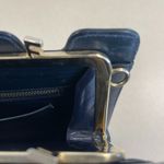 Salvatore Ferragamo Vintage Firenze 4 Navy Leather Clutch Shoulder Bag-Preowned Photo 7