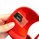 Triangl Red Triangle Cup Neoprene Eyelet Crochet Bikini Top‎ Size Medium Photo 5