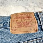 Levi's Vintage Y2K 550 Husky Denim Distressed Cutoff Shorts Photo 3