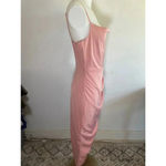Showpo Dazzling Lights‎ Cowl Drape MIDI Dress Pink Peach Satin Size 6 US 0209 Photo 7