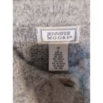 Jennifer Moore Gray Knit Cardigan, Women's Large Vintage Sweater, Button Front Photo 2