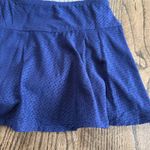 Lands' End  Womens Navy Blue Eyelet Swim Skirt Attached Brief Suit Bottom Size 10 Photo 3