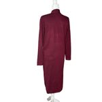 Magaschoni Cardigan M Stretch Knit Open Front Long Line Sweater Jacket Pockets Photo 5