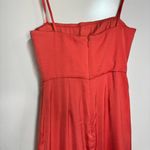 BCBG MaxAzria Ila Strapless Coral Satin Evening Dress Draped 0 Photo 4