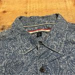 Tommy Hilfiger  | 100% Cotton Women's Paisley Denim Button Down Shirt Sz M Photo 5