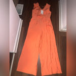 COS RUFFLED JUMPSUIT - ORANGE |  fall NWT $155 casual formal boho contemporary Photo 6