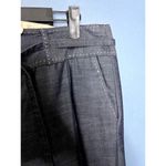 Loft Ann Taylor Petite Wide Leg Denim Work Pants Contrast Stitching CorpCore 10p Photo 2